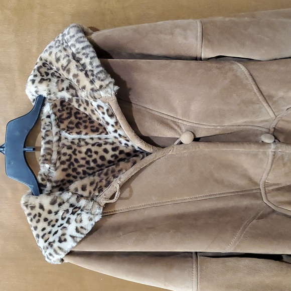 Maurices Leather Suede Animal Print Jacket - Picture 2 of 8